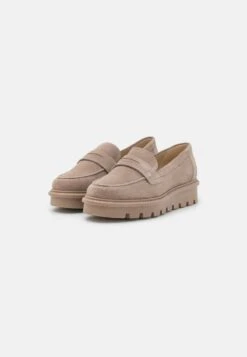 COMFORT LEATHER - Slipper - Taupe -Schickes Schuh Geschäft 2272a102a4a3496b8cb20e31b6a64917