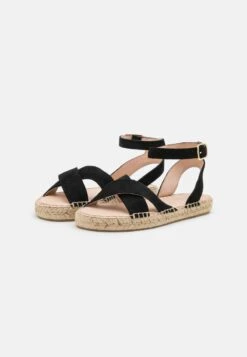 Anna Field LEATHER - Espadrille - Black -Schickes Schuh Geschäft 33bbca6e7c5f482fa6c9bbf4d4775864
