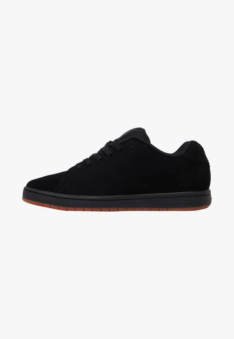 DC SHOES GAVELER - Sneaker Low - Black/gum 1 DC SHOES GAVELER - Sneaker Low - Black/gum