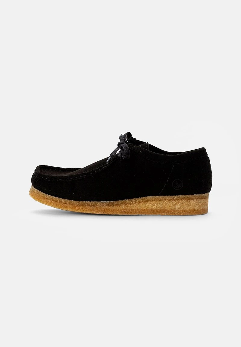 Clarks Originals WALLABEE - Sportlicher Schnürer - Black Vegan 1 Clarks Originals WALLABEE - Sportlicher Schnürer - Black Vegan