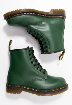 Dr. Martens 1460 BOOT - Schnürstiefelette - Green Smooth -Schickes Schuh Geschäft 37ac347749734cc18abb44c6e1638015