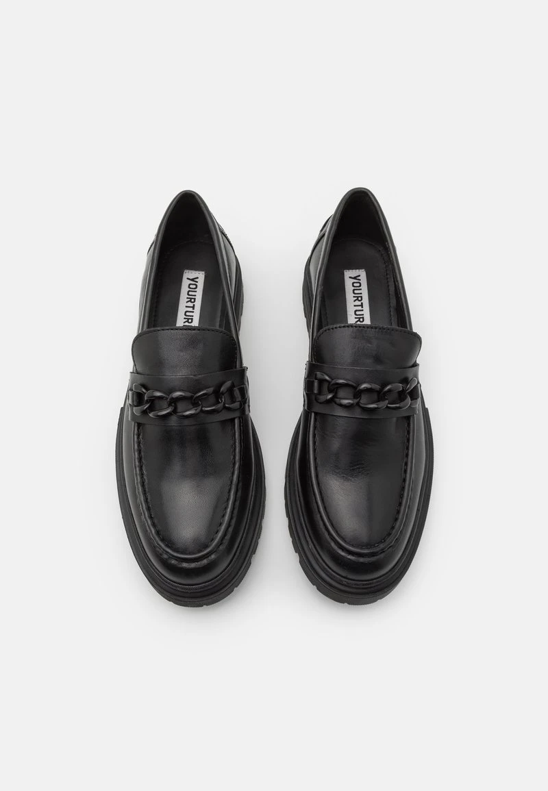 YOURTURN LEATHER UNISEX - Slipper - Black 4 YOURTURN LEATHER UNISEX - Slipper - Black – Bild 4