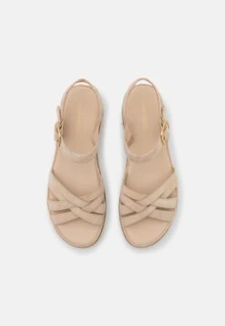 Anna Field LEATHER - Keilsandalette - Beige -Schickes Schuh Geschäft 5e0952d91e154888be76cdfe1f9a1c60