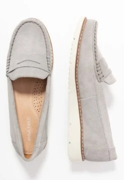 Anna Field COMFORT LEATHER - Slipper - Grey -Schickes Schuh Geschäft 91c037ae0fd845eb95c65013e2cb4387