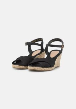 Anna Field Keilsandalette - Black -Schickes Schuh Geschäft d8fa1b5328644e74bb62aa03513074fd
