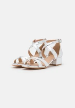 Anna Field COMFORT - Riemensandalette - Silver -Schickes Schuh Geschäft dfd2e1a199bb46728561a1b30646fb5b
