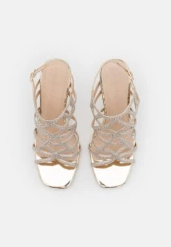 Anna Field LEATHER - High Heel Sandalette - Gold -Schickes Schuh Geschäft e2e0fb85ec4a42d49185f45641718138