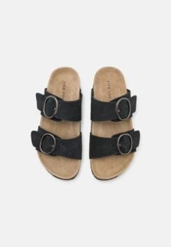 Pier One LEATHER - Pantolette Flach - Black 11 Pier One LEATHER - Pantolette Flach - Black -Schickes Schuh Geschäft f762b063845c4843883c27c4f0d2172d